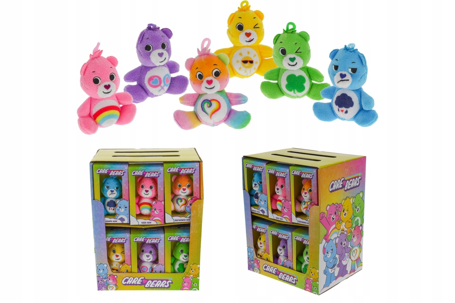 Simba Toys Carebear Display 18 Mini Plyšáků v Krabičce 7 cm 6 Vzorů