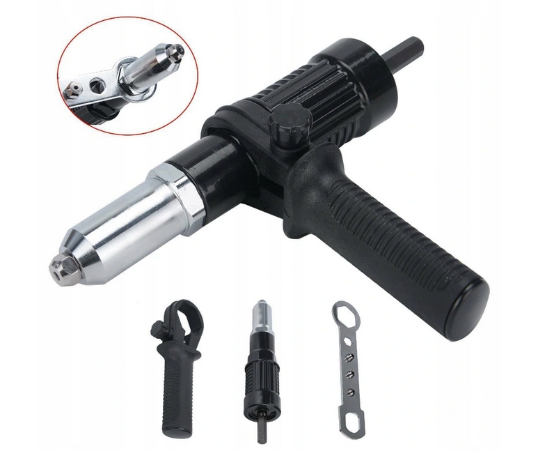 

Zestaw Nitownica do nitów na wkrętarkę przystawka