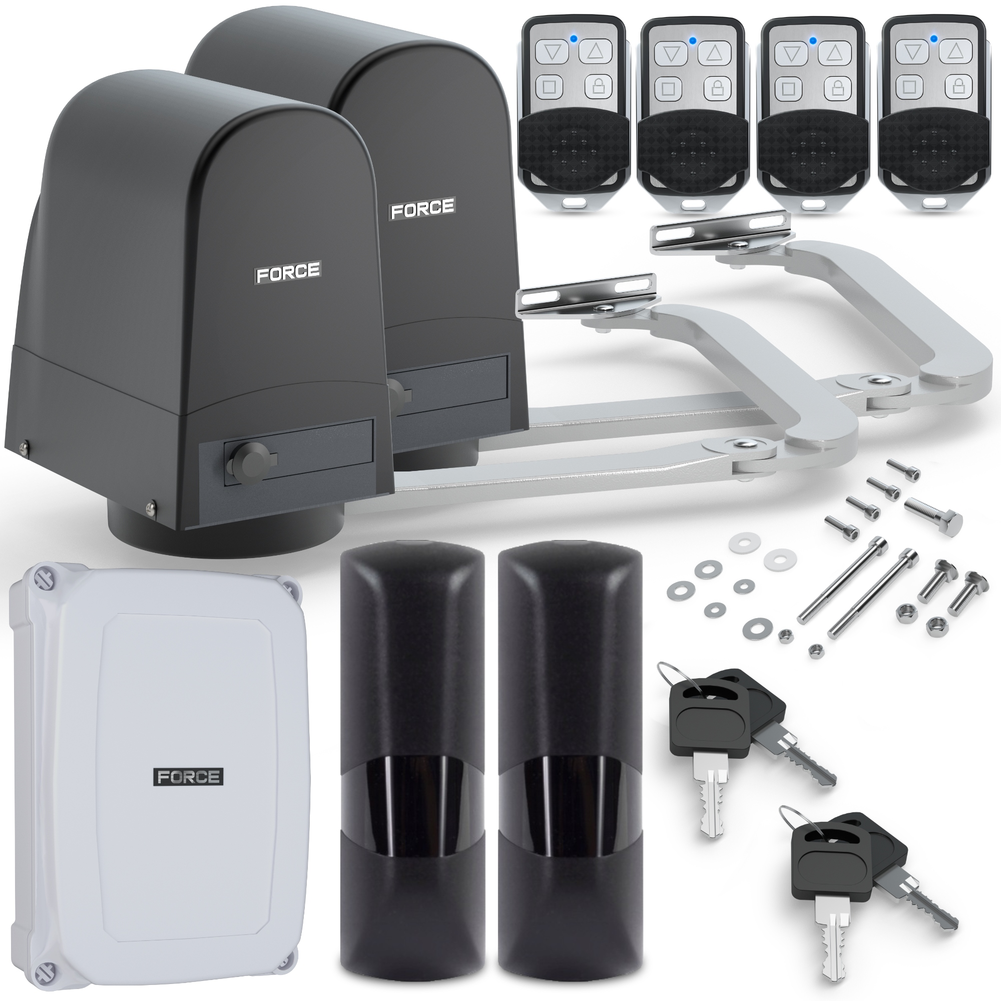 Sada Pro Křídlové Brány Force V300 Ls Do 3 M S Koncovkami