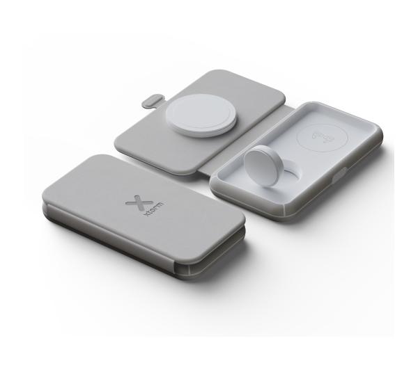 Ładowarka indukcyjna Xtorm 3w1 15W Biała do Telefonu Zegarka Słuchawek