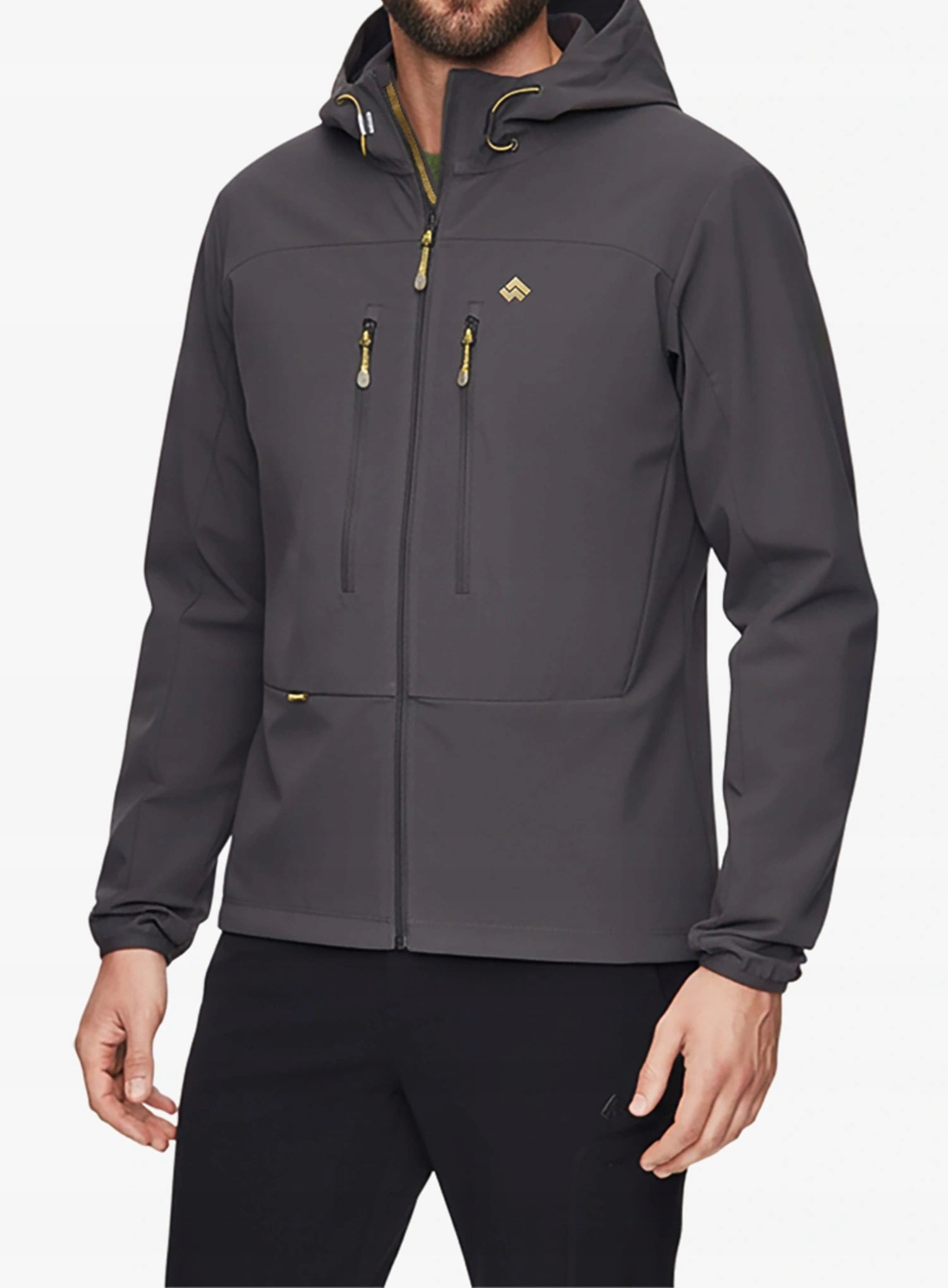 Softshellová bunda Alpinus Pourri grafitová XXL