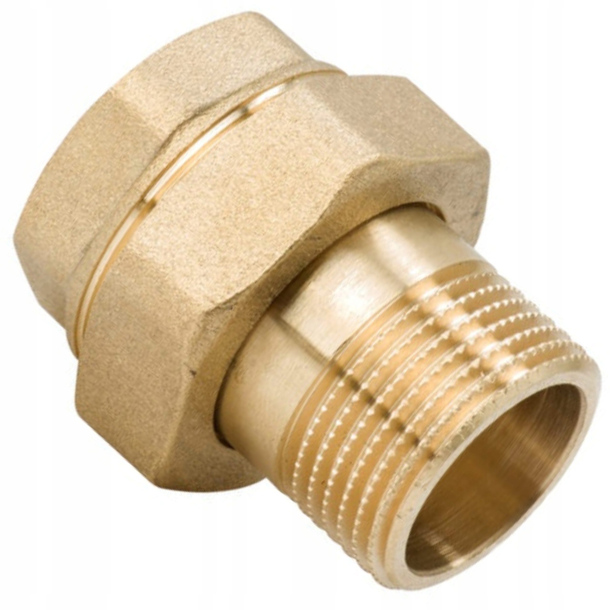 ŚRUBUNEK MOSIĘŻNY PROSTY 3/4" CALA DN20 Z USZCZELKĄ ORINGIEM SOLIDNY MOCNY