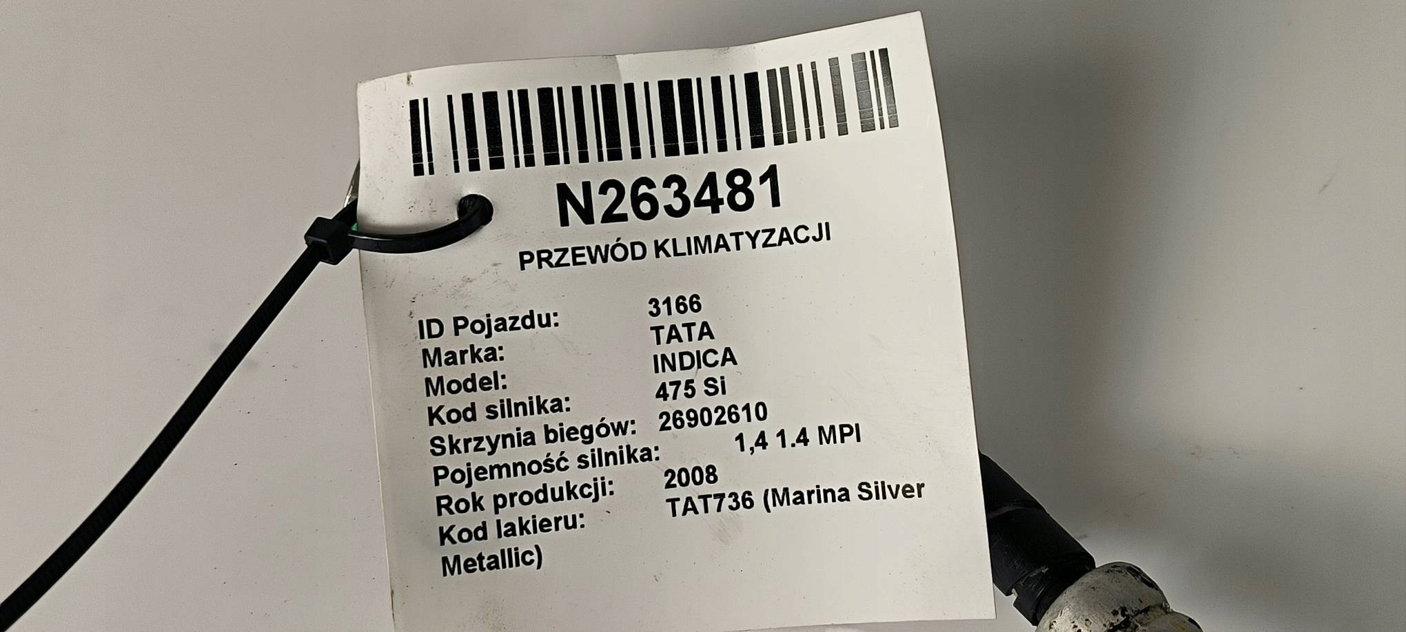 prijenos klimatizacije 1.4 TATA INDICA