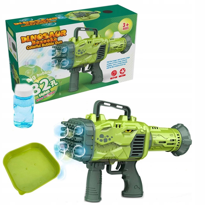 

Duży pistolet bańki wyrzutnia Bazooka Dino