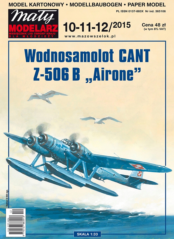 Wodnosamolot Airone Mały Modelarz 10-11-12/2015