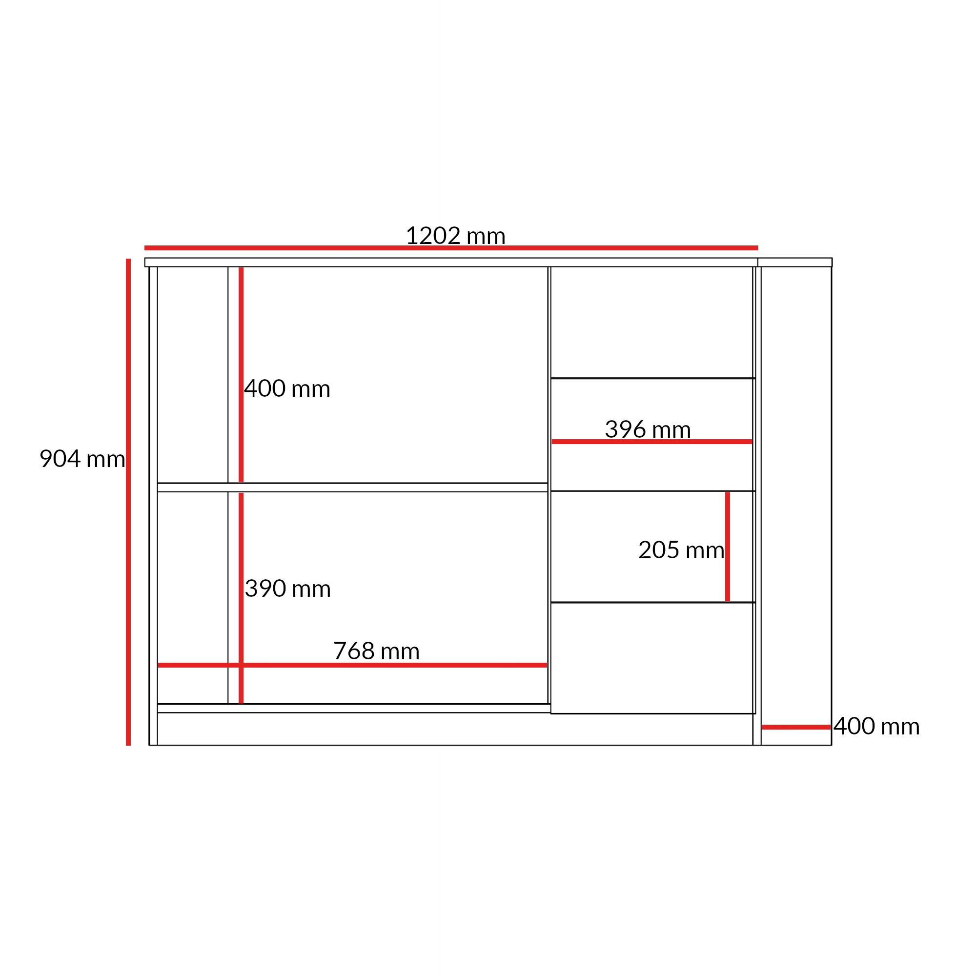 Komoda młodzieżowa z szufladami Billz 2D4S 120 Kaszmir/Dąb Cremona