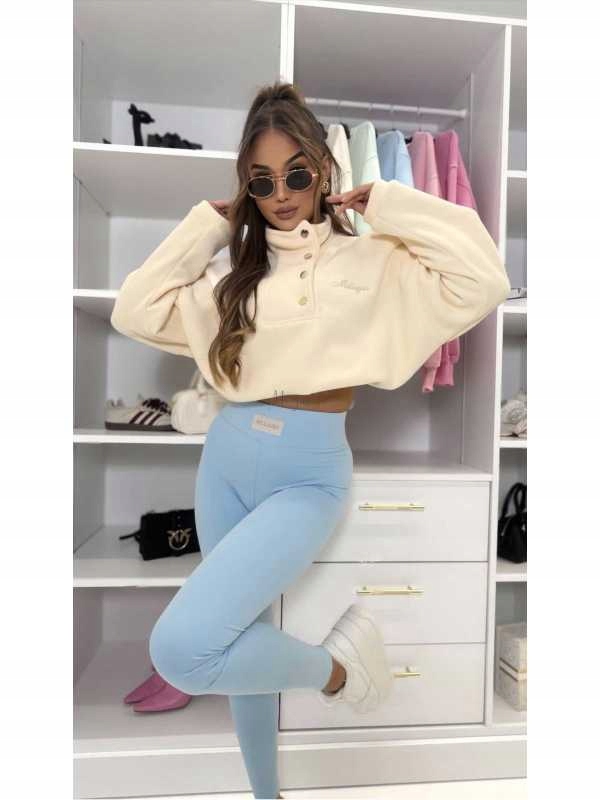Dámské legíny Klasické Modelovací Vysoký Stav Millagro Modré Uni