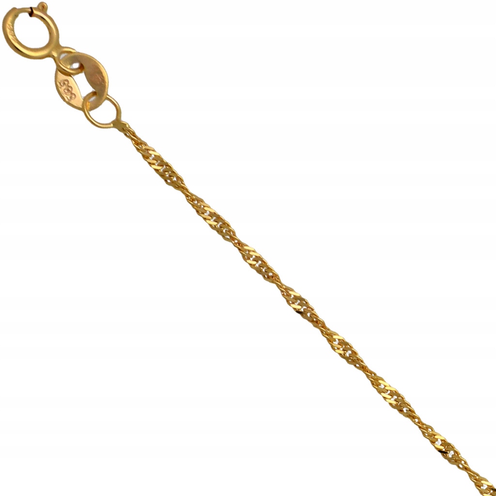 

Łańcuszek złoty singapur 40cm 1.5mm złoto pr.585