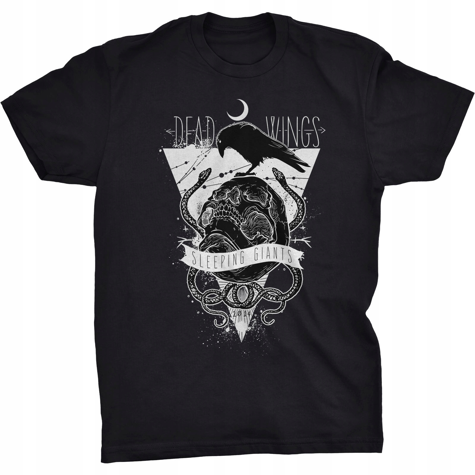 

Dead Wings Koszulka Z Czaszką Czacha Szkielet Kruk