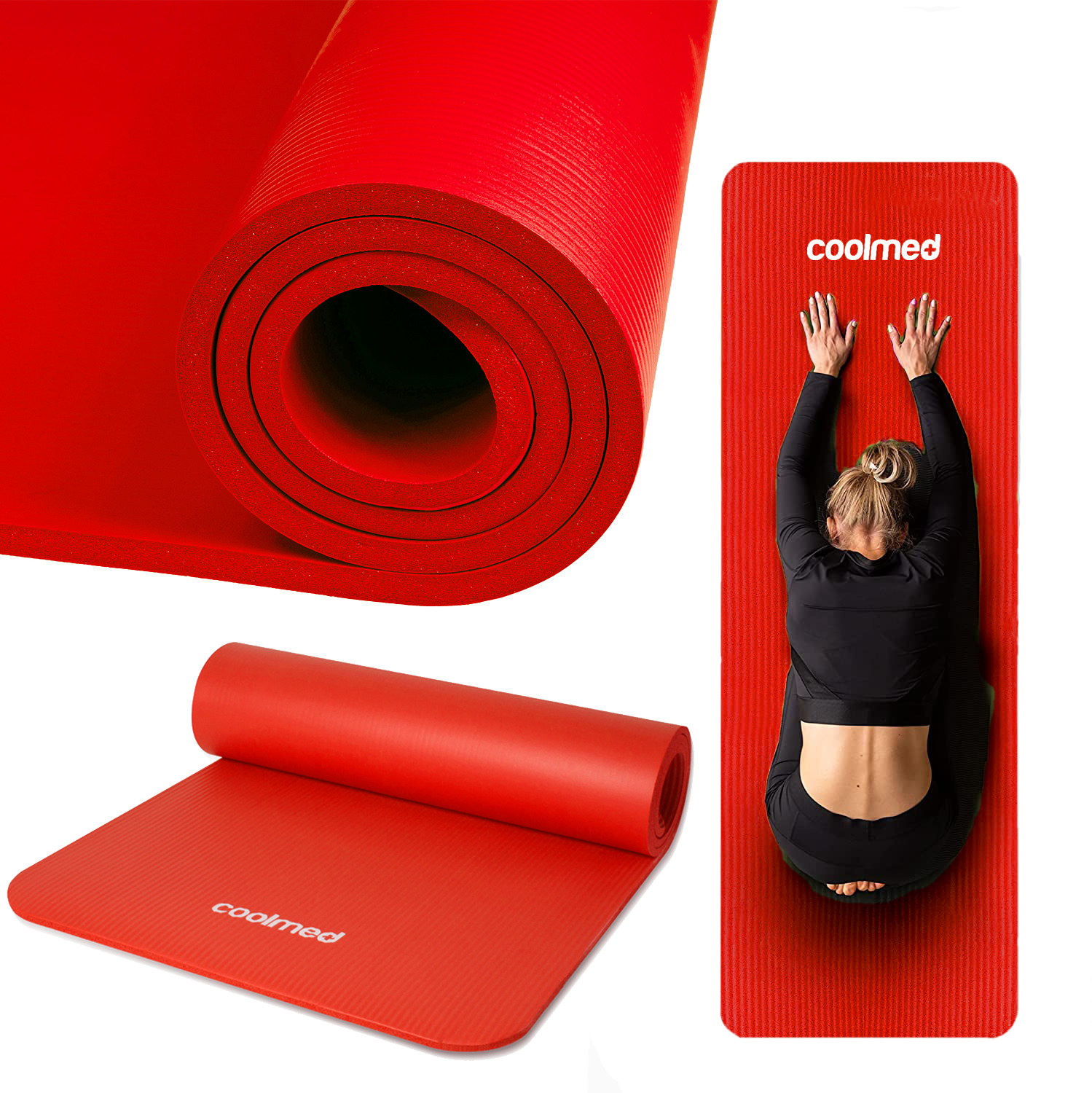 

XXL mata do ćwiczeń fitness jogi 1 cm Nbr pilates