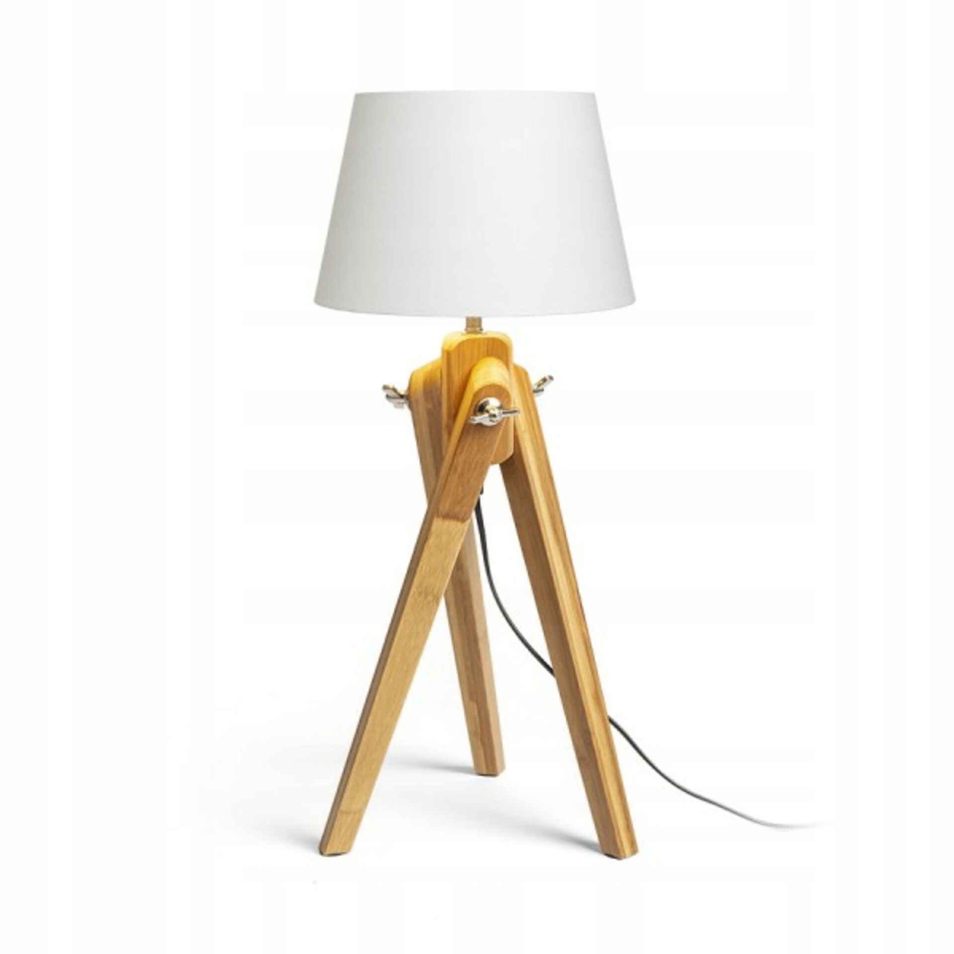 Rendl Ambitus/alvis 24 stolná lampa bambus krémovo biela E27 7W 230V
