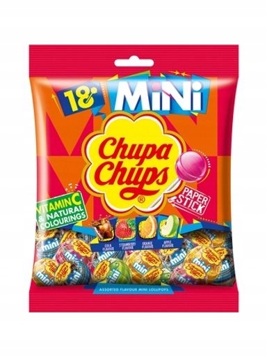 Levně 5 x 108 g Chupa Chups Mini s vitamínem C 18 ks