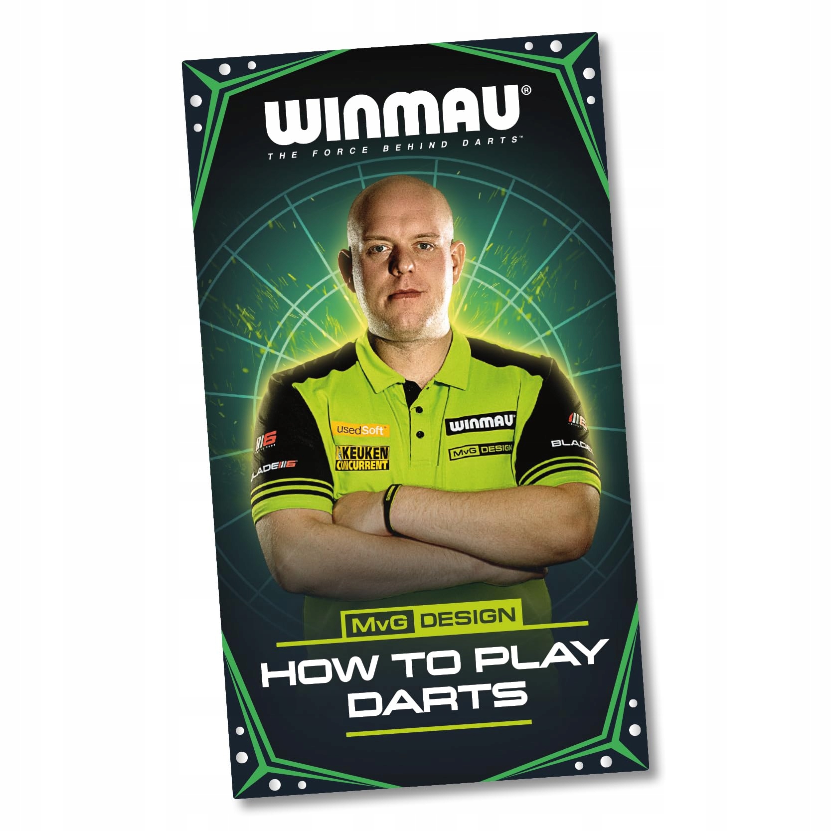 WINMAU Michael Van Gerwen Zestaw Szafka Tarcza Rzutki Akcesoria — miniatura 7