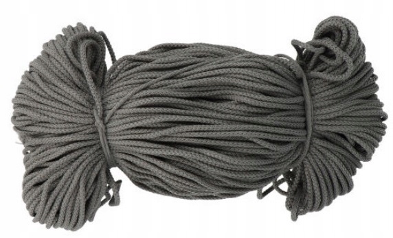 Sznurek Odzieżowy Poliestrowy 2MM 100M Szary