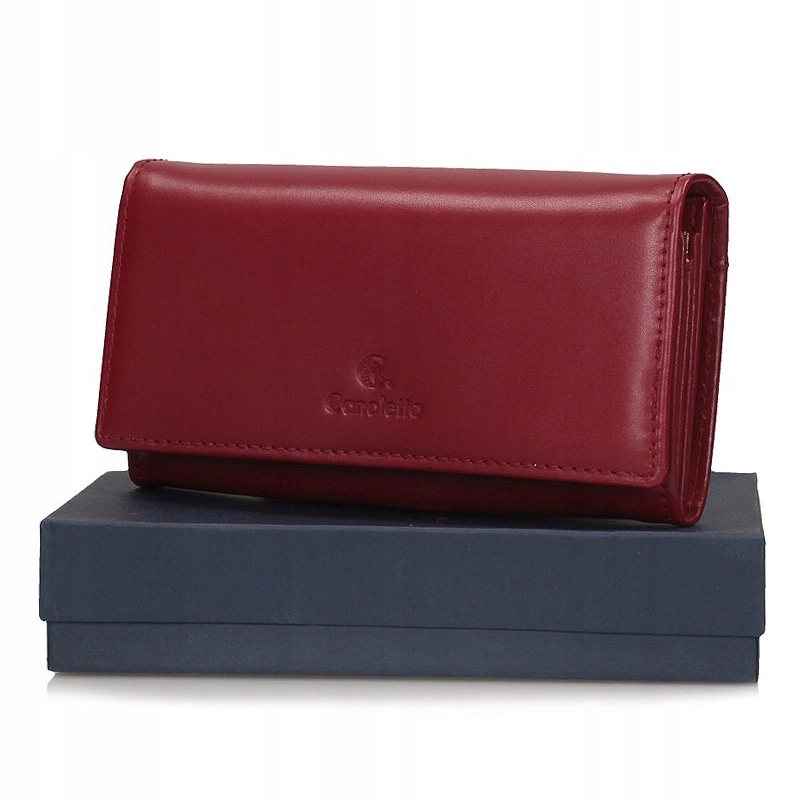 Červená dámská kožená peněženka Canaletto 1602-s165/RFID