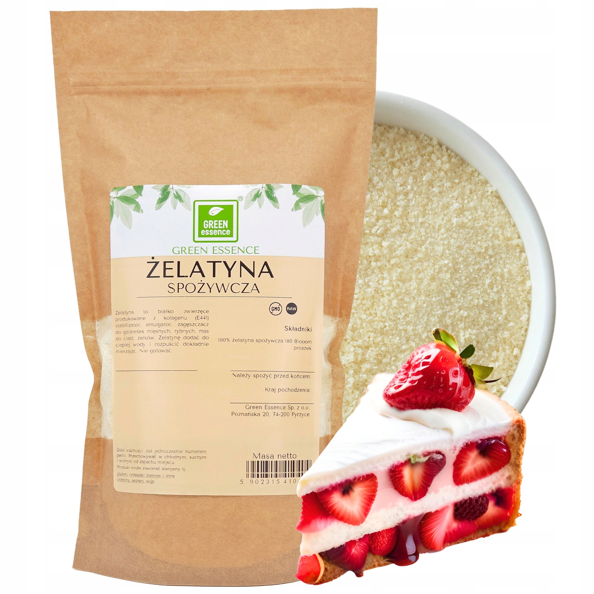 Levně Želatina Potravinářská Bloom 180 Zahušťovadlo 1kg Želatina