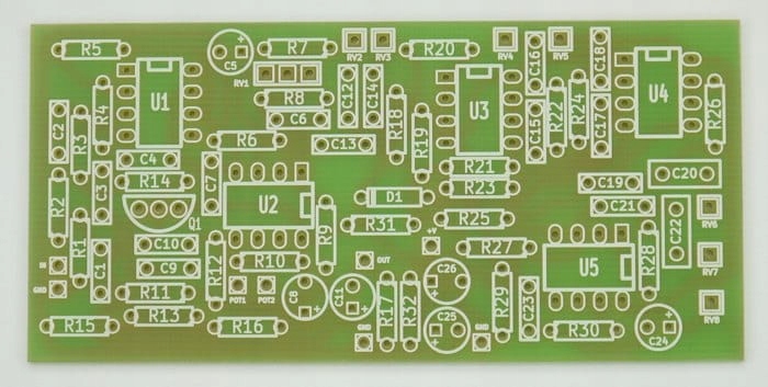 EQUALIZER/KOREKTOR BASOWY - płytka PCB