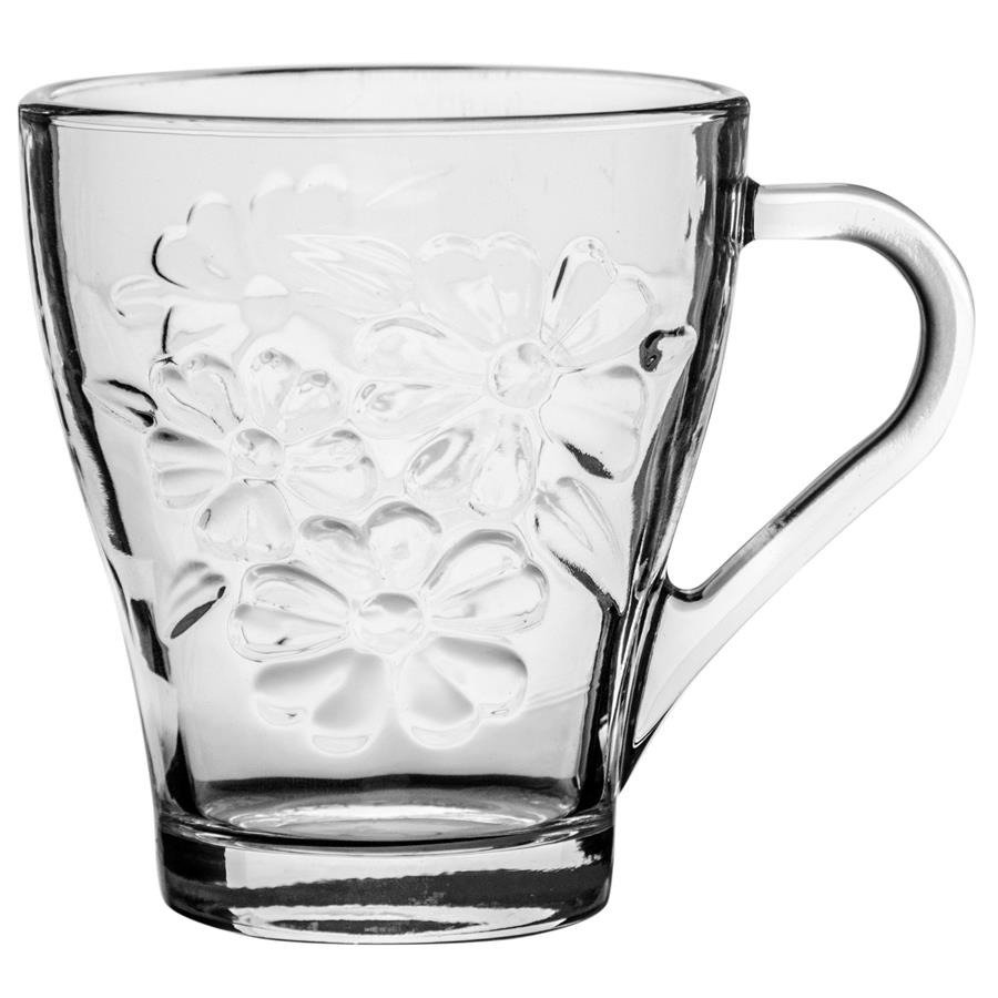 

Kubek Daisy szklany kwiaty 250 ml