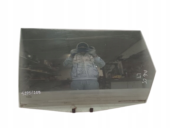 AUDI A6 C5 98- SZYBA DRZWI LEWY TYŁ 43R00081