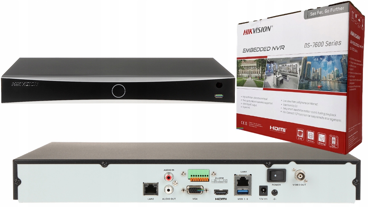 

Rejestrator Ip Hikvision DS-7608NXI-I2/S