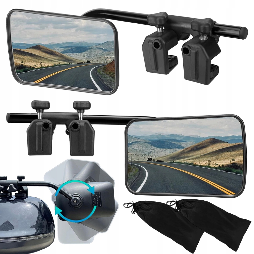 Univerzální Automobilová Zrcátka 360 Stupňů Nastavitelná Pro Suv Přívěs