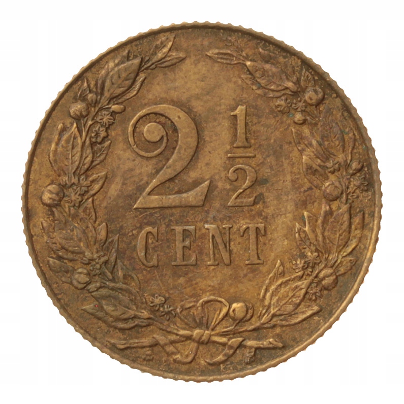[M17163] Holandia 2 1/2 centa 1906