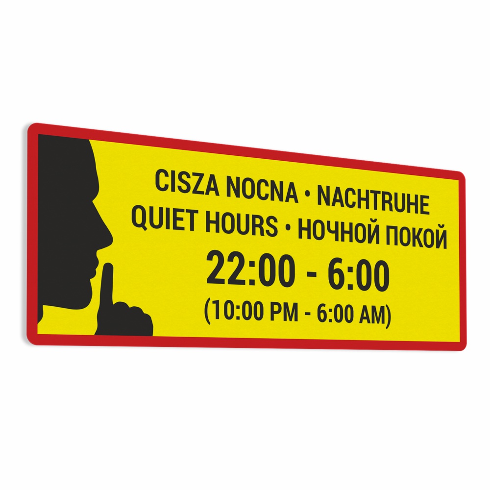 

Naklejka Cisza Nocna 6x15
