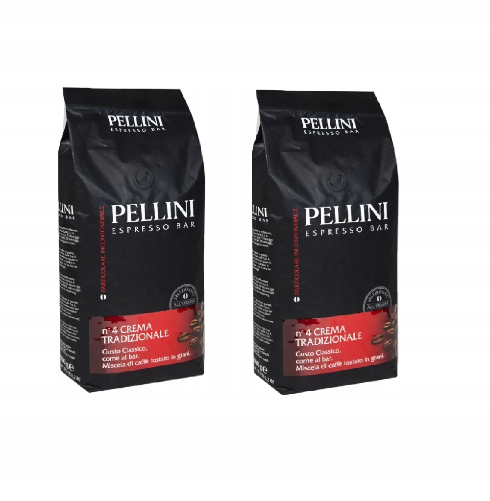 Kawa ziarnista mieszana Pellini n°4 Crema Tradizionale 2x1kg