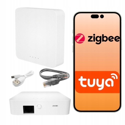 Brána ZigBee 3.0 Tuya Ethernet Lan RJ45 T Centrála 50 zařízení