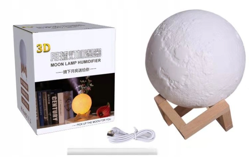 

Lampka Nocna Usb 3D Księżyc Aromaterapia