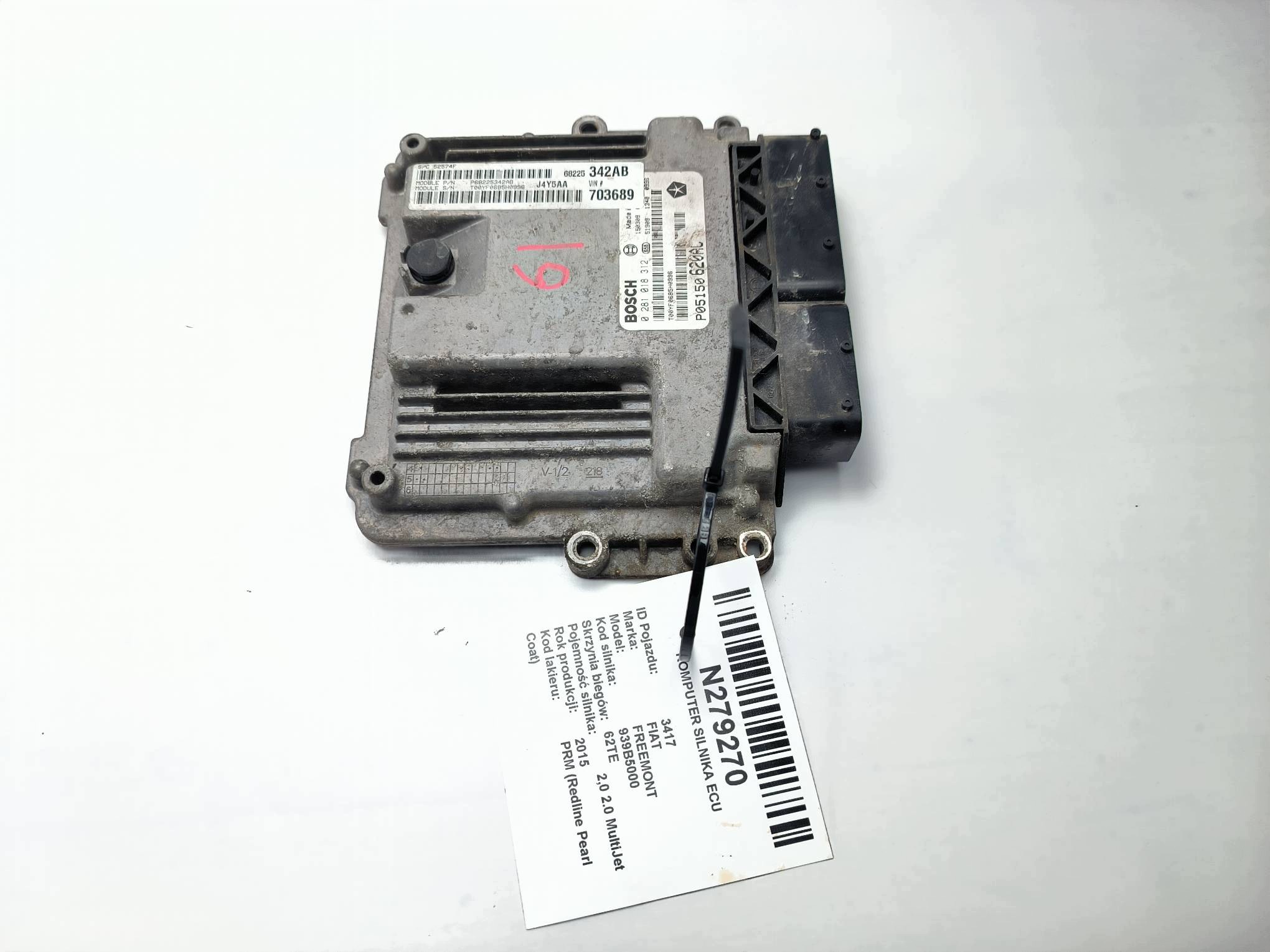 computer Motore ECU 68225342AB FIAT FREEMONT