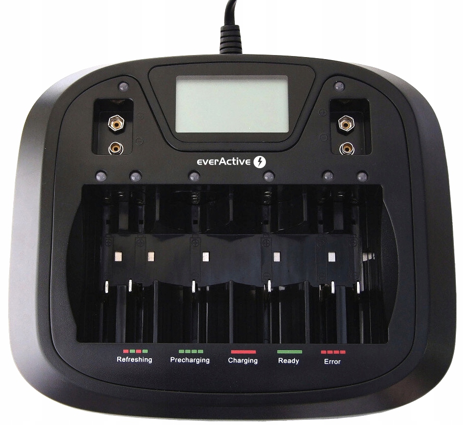 ŁADOWARKA UNIWERSALNA BATERII na AKUMULATORKI R3 R6 9V R20 R14 Ni-MH USB Stan opakowania oryginalne