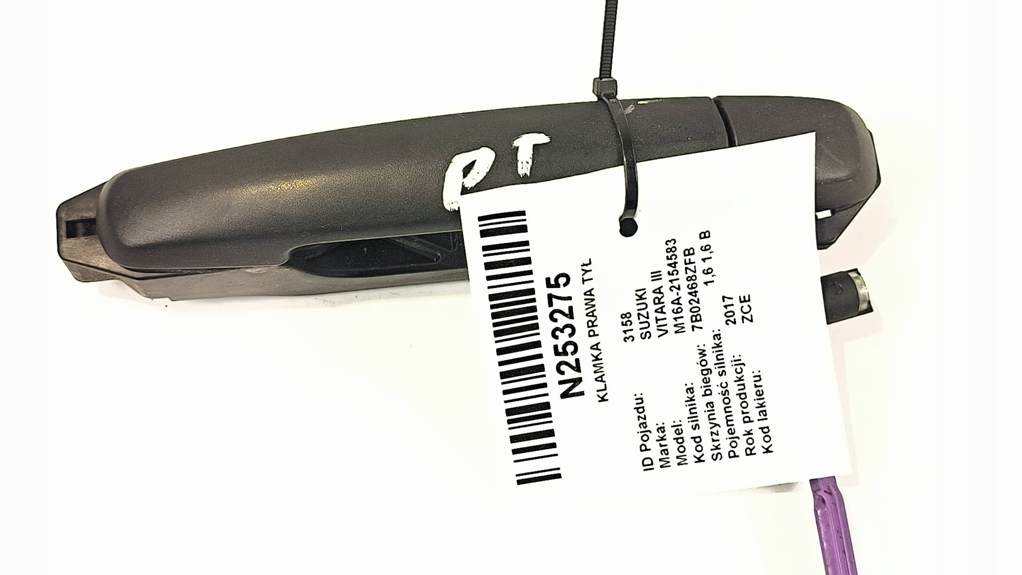 handle right rear part ZCE SUZUKI VITARA III
