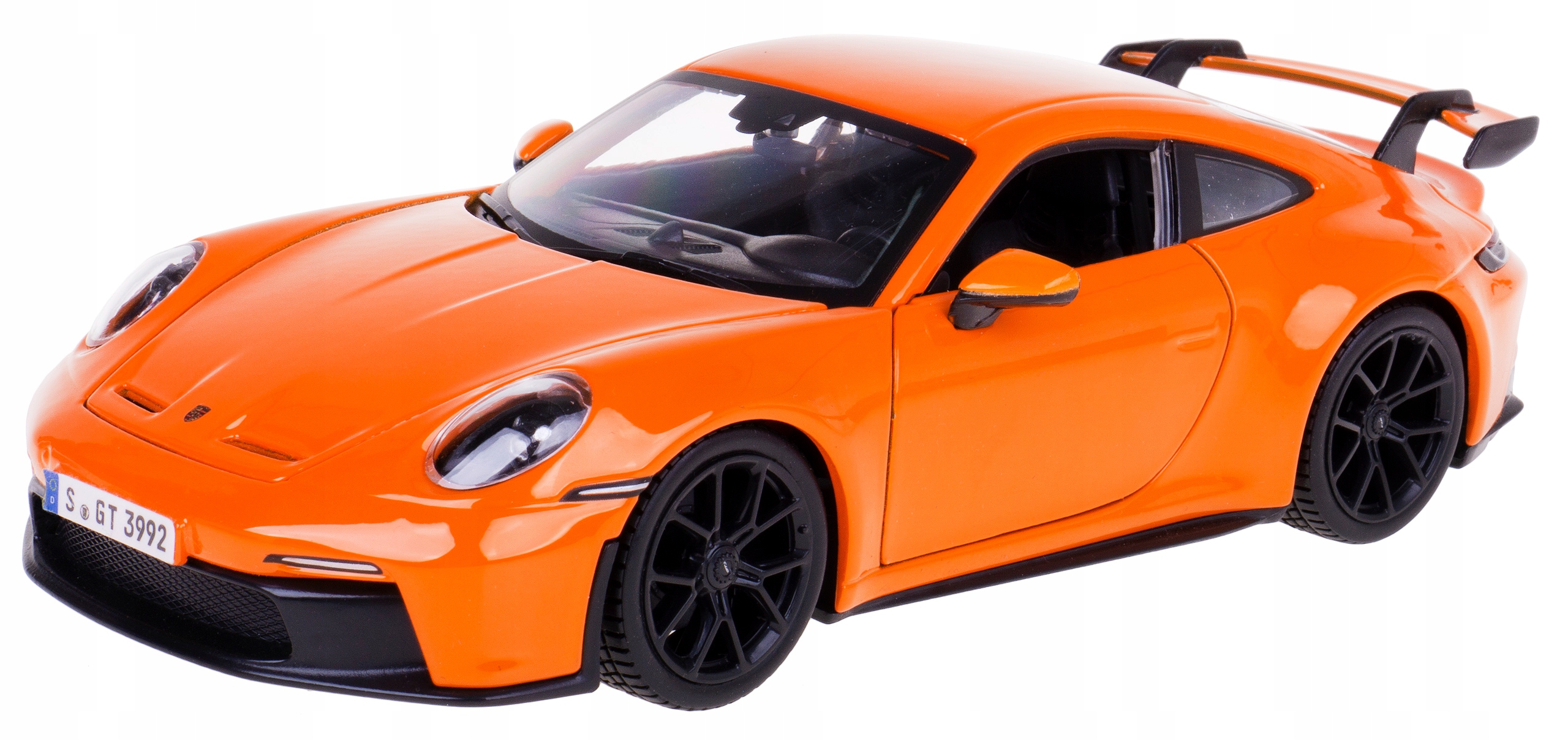 PORSCHE 911 GT3 MODEL METAL BBURAGO 1:24 POMARAŃCZ Kolor dominujący odcienie pomarańczowego