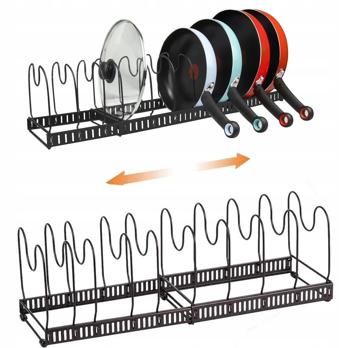 Levně Výsuvný Stojan, Organizér, Držák Na Poklice, Víko Pro Pánve Hrnců