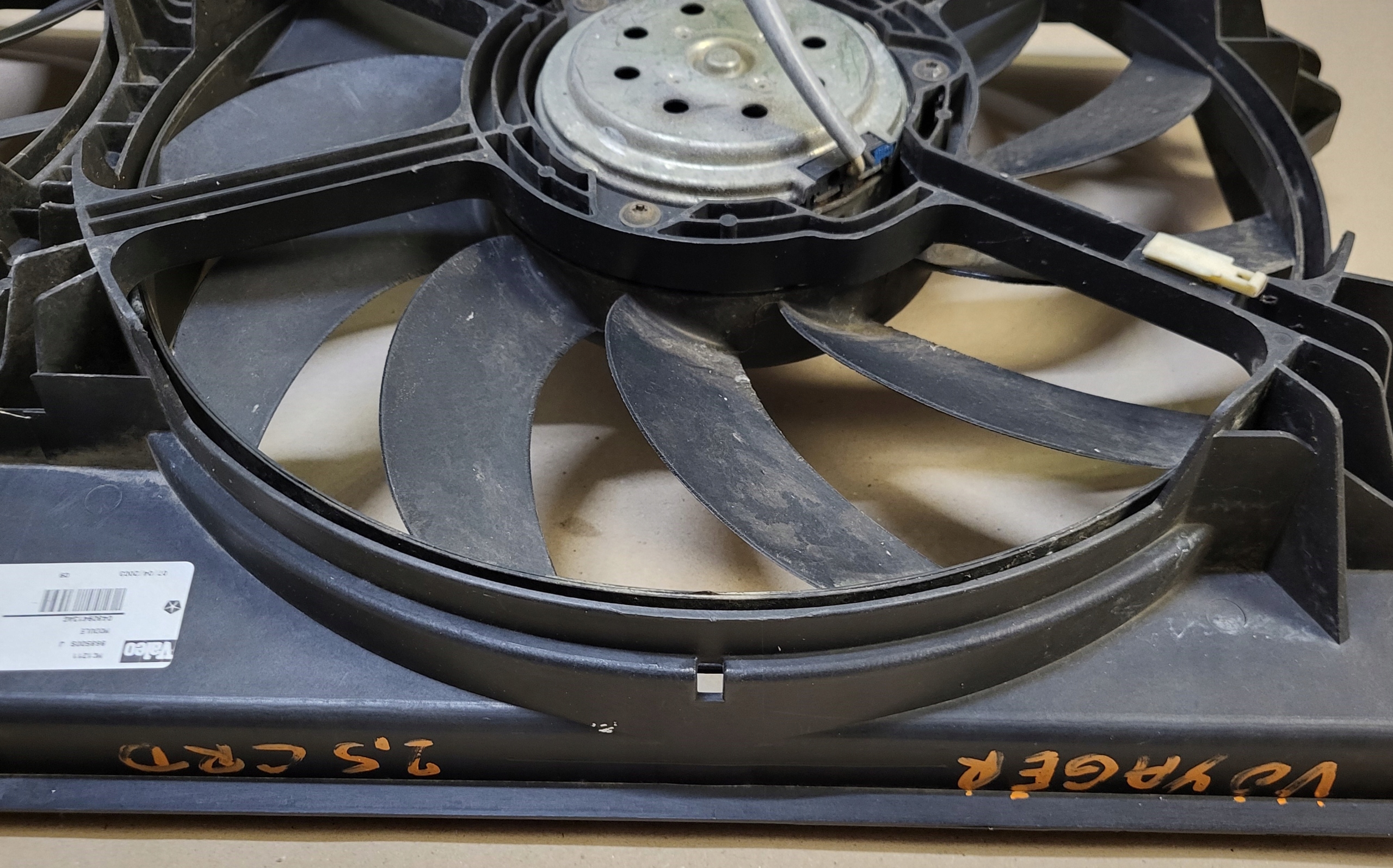 ventilateurs radiateur couverture CHRYSLER VOYAGER IV 2.5 CRD OE EU