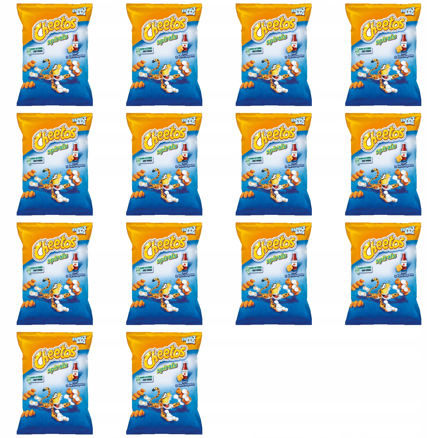 14x 130g Cheetos spirals chrupkiKARTON