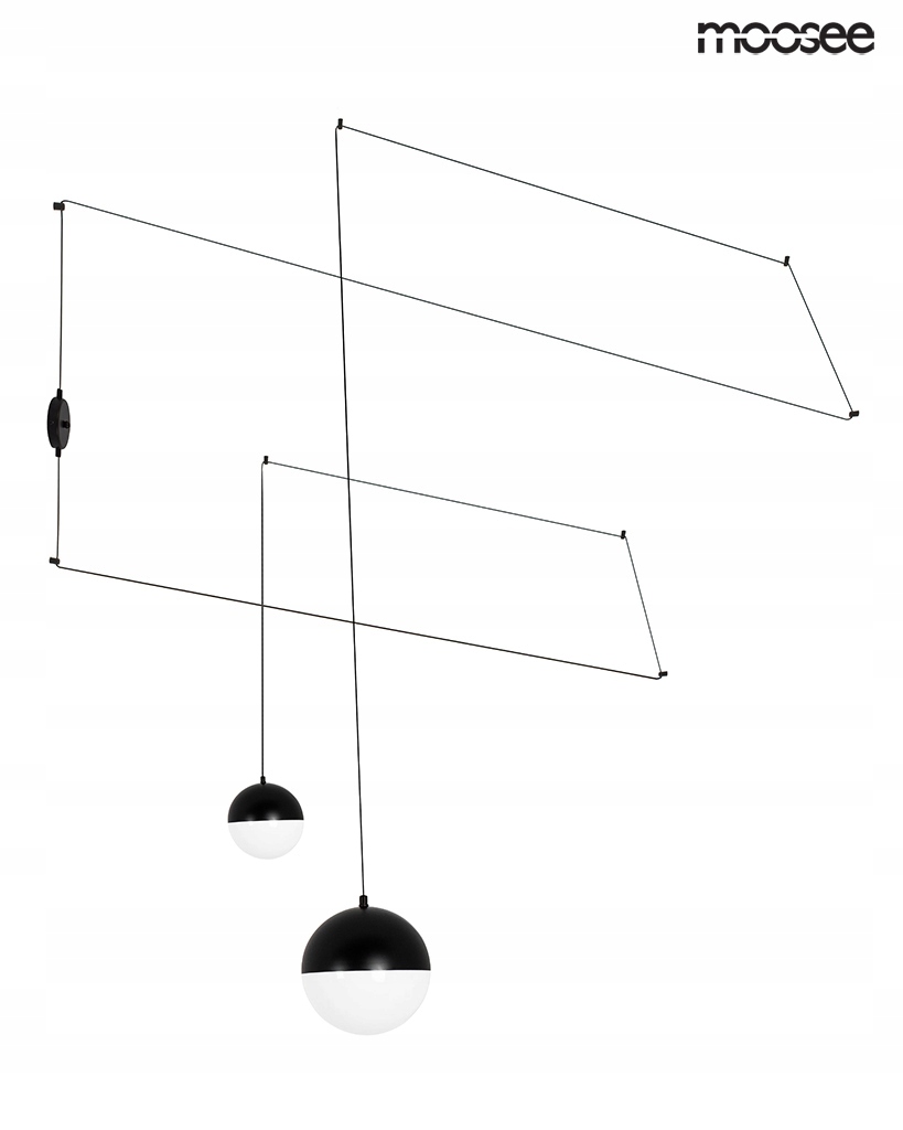 Moosee lampa ścienna Bowl Duo czarna