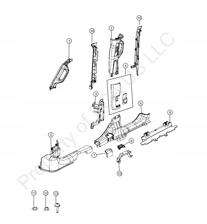 TX7AF - ПЛАСТИК ПЛАСТМАССЫ НАКЛАДКА ПОРОГА СПРАВА WRANGLER JL