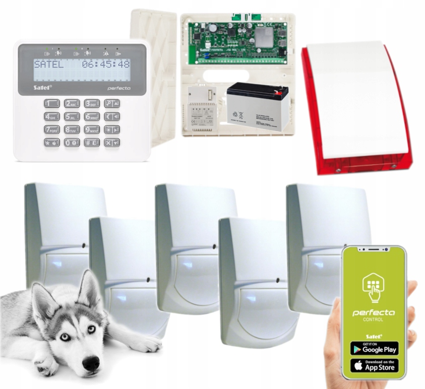 Alarm Do Domu Satel Perfecta 32 Lte Prf-lcd Apka Push Gsm 5x Swan Quad Pet