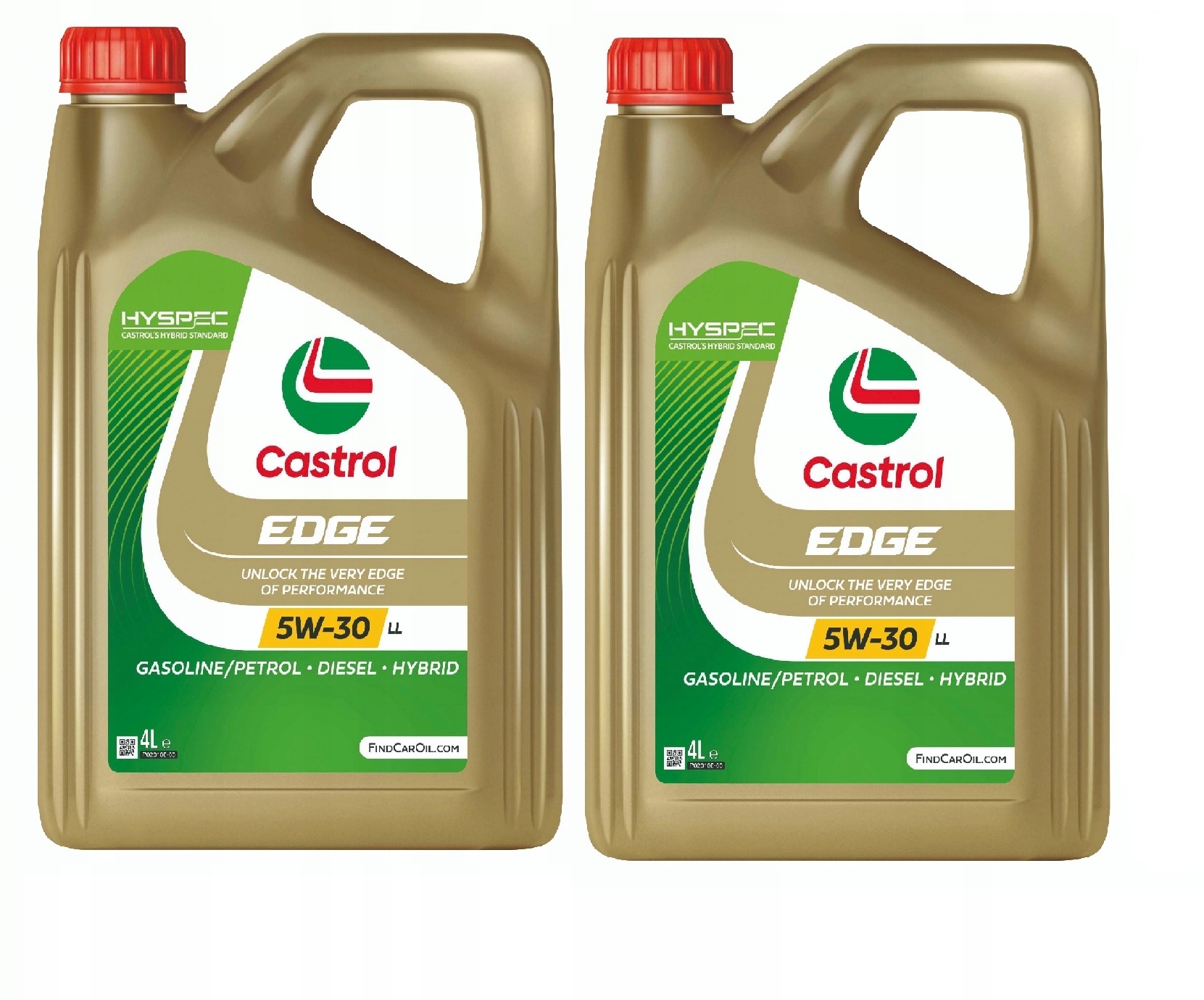 2X CASTROL 5W30 4L. EDGE TITANIUM "LL"