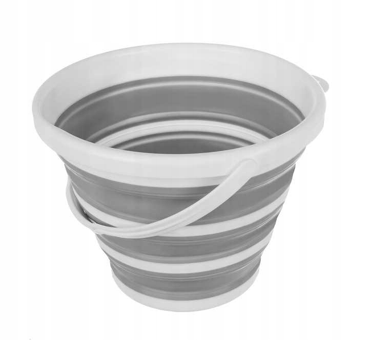 Levně Kompaktní skládací silikonový kbelík 10 l – Kbelík na ryby pro kempování