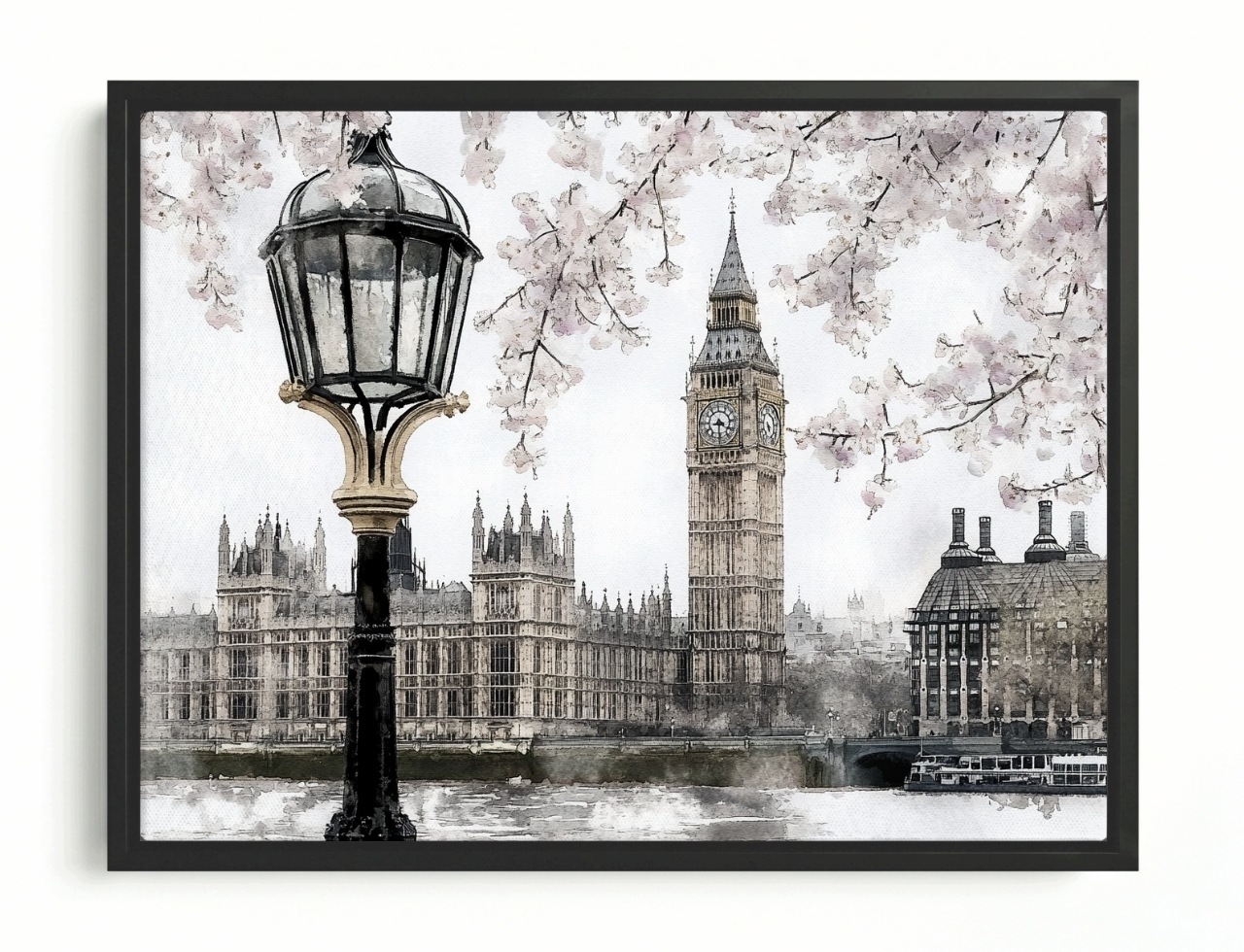 Obraz Rama American Box Mesto Anglicko Londýn Big Ben Westminster 80x60