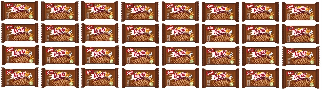 Levně 32 x 37 g San Petitky Sušenky s čokoládou Karton