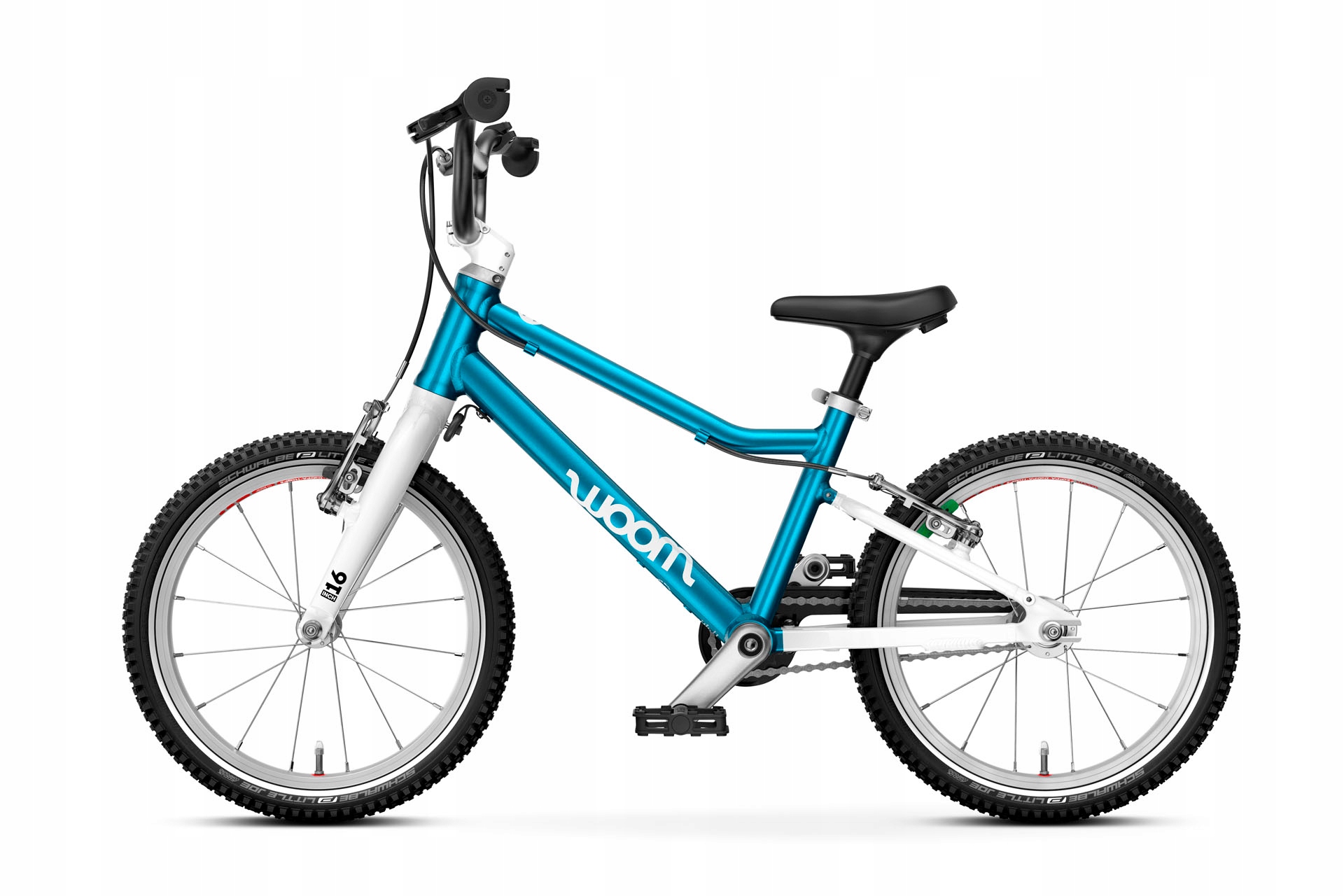 Lekki Rower dla dziecka Woom Go 3 16" Metallic Blue/niebieski