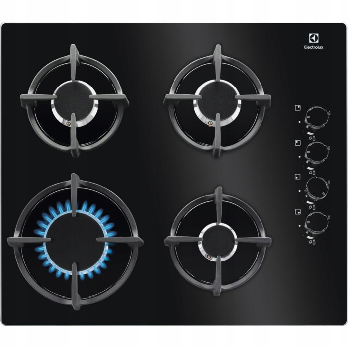 Płyta gazowa Electrolux EGG6407K 59 cm czarne szkło