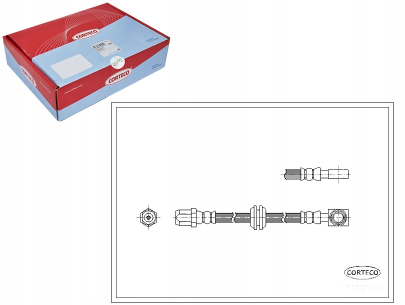 тормозной шланг MINI 00- перед Corteco