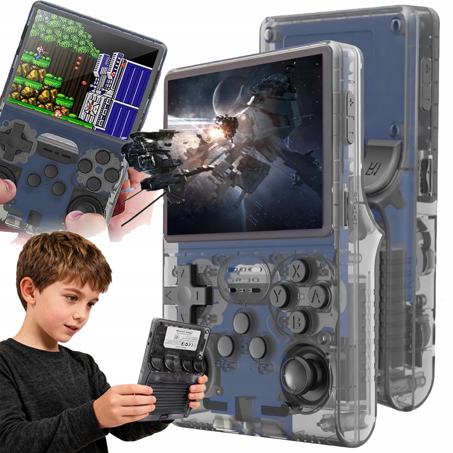 Przenośna Mobilna Konsola Do Gier Retro 30000GRY Linux 256G Gameboy