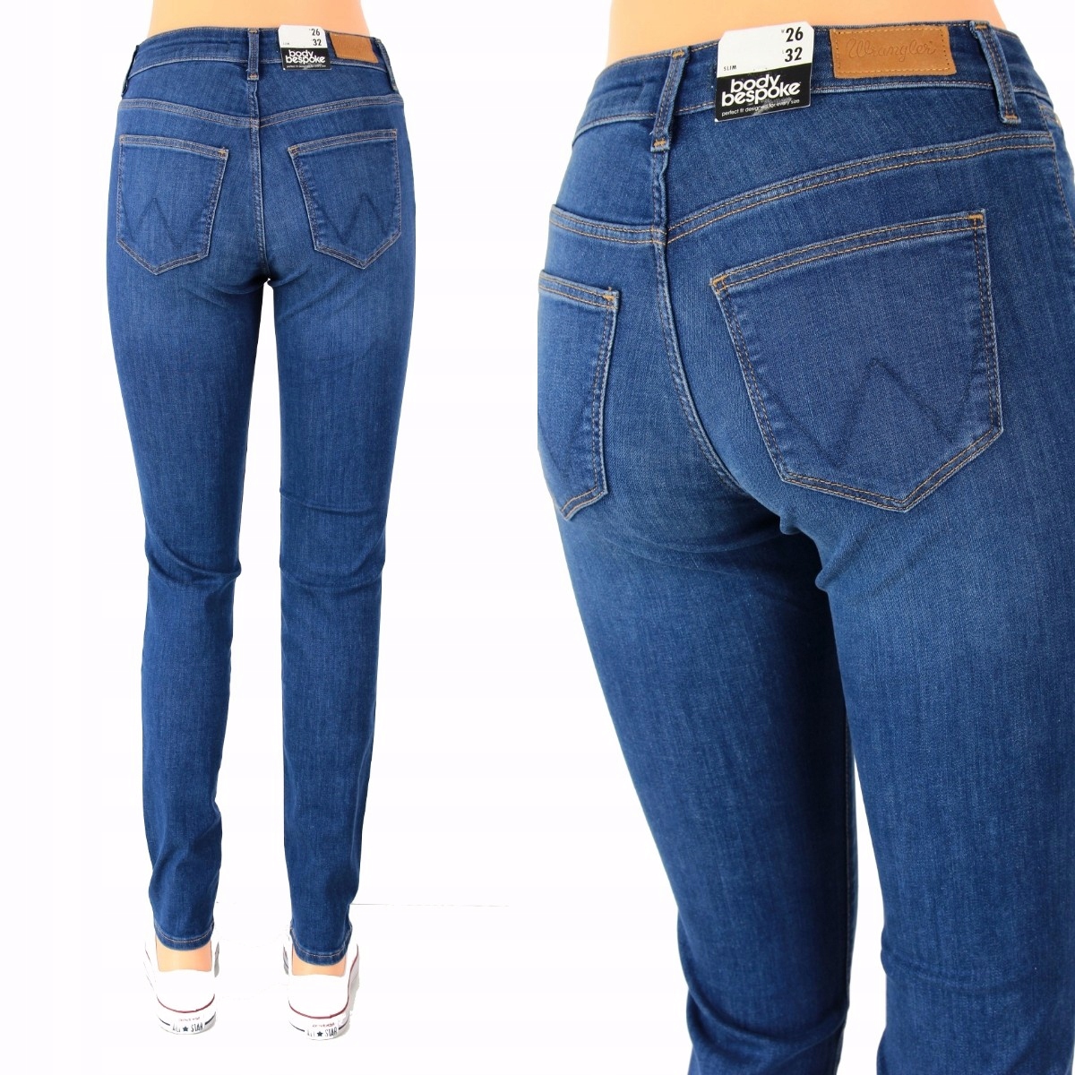

Wrangler Slim Jeansy Proste Spodnie _ W26 L32