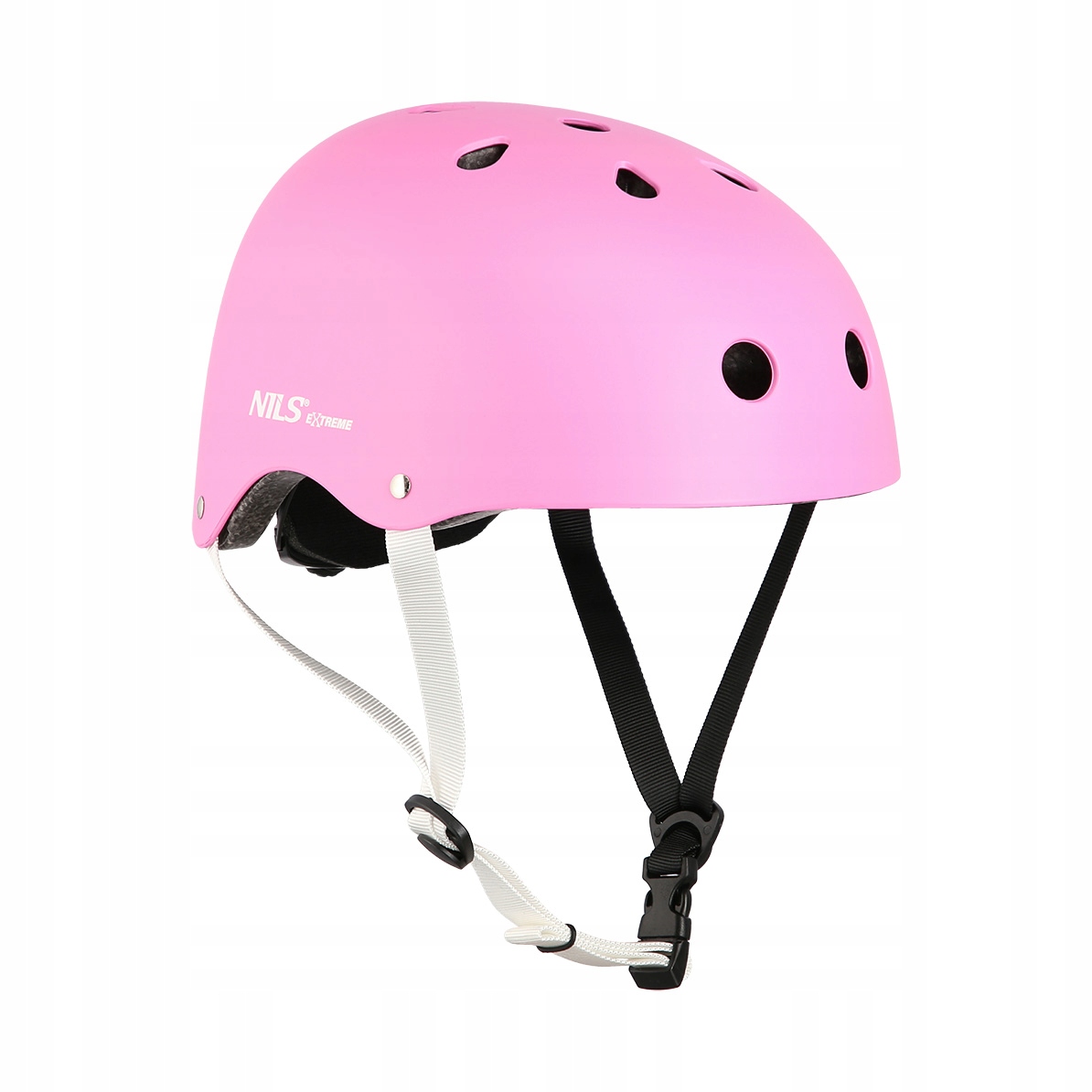 Różowy kask na rolki deskorolkę regulacja obwodu Xs 48-52cm Nils Extreme